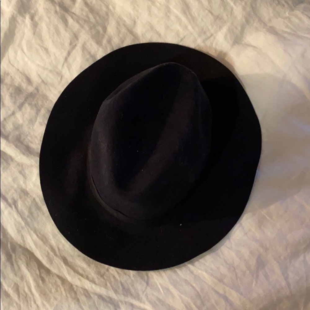 Navy Wool Hat